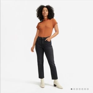 Everlane Cheeky Bootcut Jean High Rise Ankle black